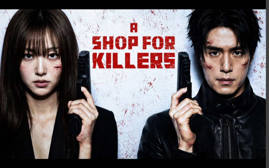 A Shop for Killers Season 2 key art showing the Murthehelp vs. Babylon conflict