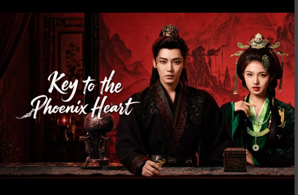Key to the Phoenix Heart Chinese drama poster featuring Neo Hou and Ai Mi in period costume